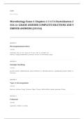 microbiology EXAM A&plus; GRADE ASSURED COMPLETE SOLUTIONS AND VERIFIED ANSWERS