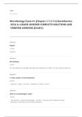 microbiology EXAM A&plus; GRADE ASSURED COMPLETE SOLUTIONS AND VERIFIED ANSWERS