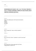 microbiology EXAM A&plus; GRADE ASSURED COMPLETE SOLUTIONS AND VERIFIED ANSWERS