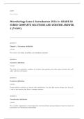 microbiology EXAM A&plus; GRADE ASSURED COMPLETE SOLUTIONS AND VERIFIED ANSWERS