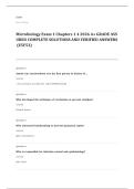 microbiology EXAM A&plus; GRADE ASSURED COMPLETE SOLUTIONS AND VERIFIED ANSWERS