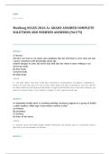 med surg EXAM A&plus; GRADE ASSURED COMPLETE SOLUTIONS AND VERIFIED ANSWERS
