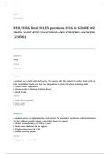 med surg EXAM A&plus; GRADE ASSURED COMPLETE SOLUTIONS AND VERIFIED ANSWERS
