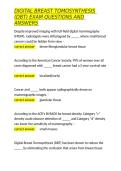 DIGITAL BREAST TOMOSYNTHESIS &lpar;DBT&rpar; EXAM QUESTIONS AND ANSWERS&period;docx&NewLine;&NewLine;