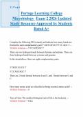 Portage Learning Microbiology Exam 1 2026-2027&colon; Complete Study Guide with Verified Q&A &ndash; Cell Structure&comma; Macromolecules&comma; DNA&sol;RNA & Classification