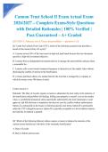 Cannon Trust School II Exam Actual Exam 2026&sol;2027 &ndash; Complete Exam-Style Questions with Detailed Rationales &vert; 100&percnt; Verified &vert; Pass Guaranteed &ndash; A&plus; Graded&NewLine;&NewLine;