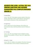 ADVENTIS FMC LEVEL 1 ACTUAL TEST 2026&NewLine;VERIFIED QUESTIONS AND ANSWERS&NewLine;GUARANTEED PASS COMPLETE RESOURCE&NewLine;GRADED A&plus;