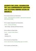 ADVENTIS FMC LEVEL 1 EXAMINATION&NewLine;TEST 2026 COMPREHENSIVE QUESTIONS&NewLine;AND SOLUTIONS VERIFIED SUCCESS KIT&NewLine;GRADED A&plus;