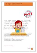 NUR 388 MIDTERM EXAM 2026 ACCURATE &NewLine;SPRING-SUMMER GUARANTEED PASS  &NewLine;SOLVED Test Bank with 200&plus; Practice &NewLine;Questions and Correct Verified Answers 