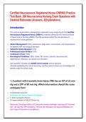 Certified Neuroscience Registered Nurse &lpar;CNRN&reg;&rpar; Practice &NewLine;Test Bank&colon; 200 Neuroscience Nursing Exam Questions with &NewLine;Detailed Rationales &lpar;Answers&comma; &Explanations&rpar; &NewLine;