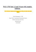 WGU C783 Task 1&comma;2 and 3 Exam with complete solutions&period;