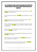 ITIL 4 FOUNDATION EXAM  &vert;ACTUAL QUESTIONS AND VERIFIED ANSWERS&vert;GRADED A&plus;&vert;PASS FIRST ATTEMPT&vert;BRAND NEW 2026 UPDATE&excl;&excl;&excl;&excl;&excl;&excl;&excl;
