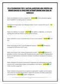 ITIL 4 FOUNDATION TEST 5  &vert;ACTUAL QUESTIONS AND VERIFIED ANSWERS&vert;GRADED A&plus;&vert;PASS FIRST ATTEMPT&vert;BRAND NEW 2026 UPDATE&excl;&excl;&excl;&excl;&excl;&excl;&excl;