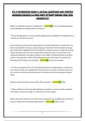 ITIL 4 FOUNDATION EXAM 4  &vert;ACTUAL QUESTIONS AND VERIFIED ANSWERS&vert;GRADED A&plus;&vert;PASS FIRST ATTEMPT&vert;BRAND NEW 2026 UPDATE&excl;&excl;&excl;&excl;&excl;&excl;&excl;