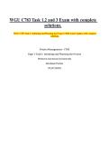WGU C783 Task 1&comma;2 and 3 Exam with complete solutions&period;&NewLine;