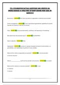 ITIL 4 FOUNDATION EXAM BUNDLE 2026 &vert;ACTUAL QUESTIONS AND VERIFIED ANSWERS&vert;GRADED A&plus;&vert;PASS FIRST ATTEMPT&vert;BRAND NEW 2026 UPDATE&excl;&excl;&excl;&excl;&excl;&excl;&excl;