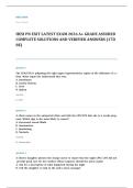 HESI exit EXAM A&plus; GRADE ASSURED COMPLETE SOLUTIONS AND VERIFIED ANSWERS