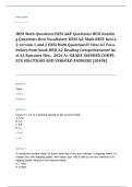 HESI A2 entrance EXAM A&plus; GRADE ASSURED COMPLETE SOLUTIONS AND VERIFIED ANSWERS