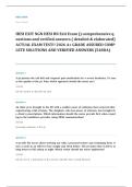 HESI exit EXAM A&plus; GRADE ASSURED COMPLETE SOLUTIONS AND VERIFIED ANSWERS