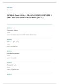 HESI exit EXAM A&plus; GRADE ASSURED COMPLETE SOLUTIONS AND VERIFIED ANSWERS