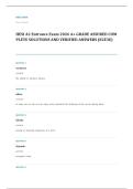 HESI A2 entrance EXAM A&plus; GRADE ASSURED COMPLETE SOLUTIONS AND VERIFIED ANSWERS