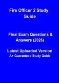 Fire Officer II Study Guide &vert; Advanced Fire Service Leadership & Certification Exam Prep PDF