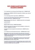 N372&colon; EXAM &num;3 QUESTIONS WITH ACCURATE ANSWERS