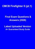 CMCB Firefighter II &lpar;Part 1&rpar; Study Guide &vert; Certification Training & Exam Prep PDF