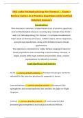 NSG 3280 Pathophysiology for Nurses I &ndash; Exam 1 Review Units 1 & 2 Practice Questions with Verified Detailed Answers