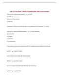 CM 2215 Coss Exam &vert; UPDATED Questions with 100&percnt; Correct Answers&NewLine;