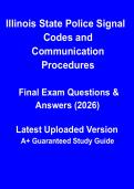 Illinois State Police Signal Codes & Communication Procedures Guide &vert; Radio Protocol PDF