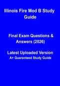 Illinois Fire Mod B Study Guide &vert; Fire Service Operations & Training Manual PDF