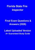Florida State Fire Inspector Study Guide &vert; Fire Inspection&comma; Code Enforcement & Certification PDF