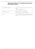 NURS 471    Bundled Exam Questions WITH  CORRECT Answers
