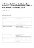 Intro to Molecular Cell Biology Test Bank Chapter 6 Exam Questions and Answers &lpar;Verified Answers&rpar; &vert;&vert;ACTUAL EXAM 2026 TEST&excl;&excl; Graded A&plus;