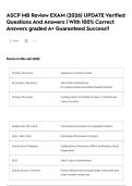 ASCP MB Review EXAM &lpar;2026&rpar; UPDATE Verified Questions And Answers &vert; With 100&percnt; Correct Answers graded A&plus; Guaranteed Success&excl;&excl;