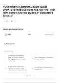 NCCER&sol;OSHA Scaffold SG  Exam &lpar;2026&rpar; UPDATE Verified Questions And Answers &vert; With 100&percnt; Correct Answers graded A&plus; Guaranteed Success&excl;&excl; 