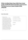 PDGA Certified Rules Exam 2026 Exam study guide COMPLETE EXAM Questions and Answers &lpar;Verified Answers&rpar; &lpar;Latest Update 2026&rpar; UPDATE&excl;&excl;