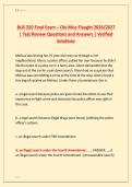BUS 250 Final Exam &ndash; Ole Miss Flaught 2026&sol;2027 &NewLine;&vert; Test Review Questions and Answers &vert; Verified &NewLine;Solutions