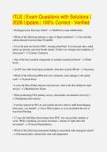 ITLS &vert; Exam Questions with Solutions &vert;&NewLine;2026 Update &vert; 100&percnt; Correct - Verified