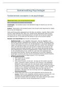 Samenvatting Psychologie - aangepast