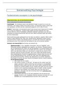 Samenvatting Psychologie - volledige versie
