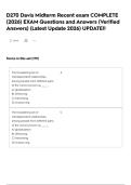 D270 Davis Midterm Recent exam COMPLETE &lpar;2026&rpar; EXAM Questions and Answers &lpar;Verified Answers&rpar; &lpar;Latest Update 2026&rpar; UPDATE&excl;&excl;