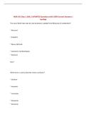 NUR-141 Class 1 EAQ &vert; UPDATED Questions with 100&percnt; Correct Answers &vert;&NewLine;Verified