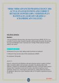 NR566&sol; NR566 ADVANCED PHARMACOLOGY 2026 ACTUAL EXAM QUESTIONS AND CORRECT DETAILED ANSWERS &lpar;100&percnt; VERIFIED&rpar; PLUS RATIONALES &vert;ALREADY GRADED A&plus; &lpar;CHAMBERLAIN COLLEGE&rpar;
