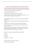 NUR 141 Final Exam &vert;UPDATED Questions with 100&percnt; Correct Answers&NewLine;