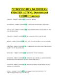 HCR 240    Bundled Exam Questions WITH  CORRECT Answers