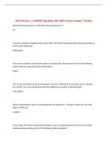 NUR 143 Test 1 &vert; UPDATED Questions with 100&percnt; Correct Answers &vert; Verified&NewLine;