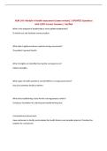 NUR 143- Module A Health assessment &lpar;exam review&rpar; &vert; UPDATED Questions with 100&percnt; Correct Answers &vert; Verified