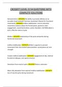 CROSSFIT &lpar;LEVEL 2&rpar; 54 QUESTIONS WITH COMPLETE SOLUTIONS